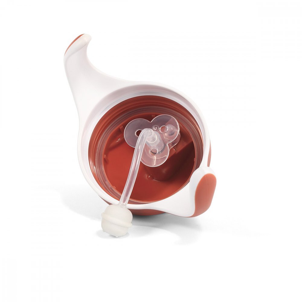 BABYONO Cana cu pai Baby Ono pentru copii 240 ml maro