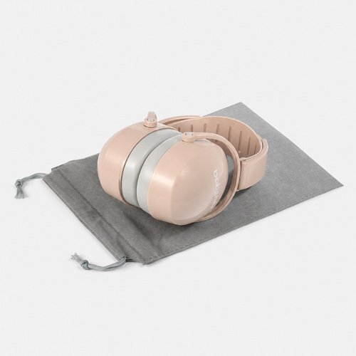 BABYONO Casti antifonice pentru copiiadulti Earmuffs Beige reglare cu design telescopic saculet de protectie inclus