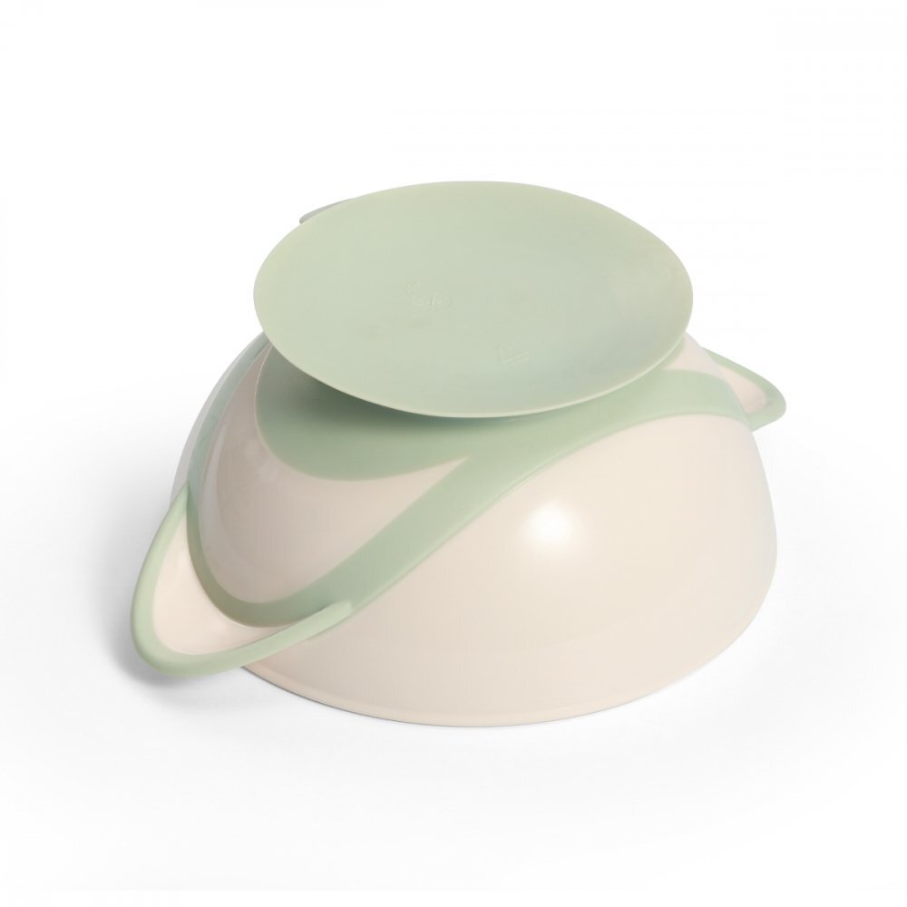 BABYONO Castron cu ventuza si lingura Baby Ono Verde deschis