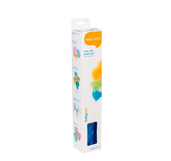 BABYONO Covoras antiderapant cu ventuze Roz 55 x 35 cm