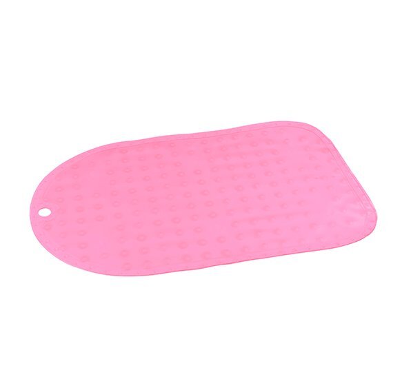 BABYONO Covoras antiderapant cu ventuze Roz 55 x 35 cm