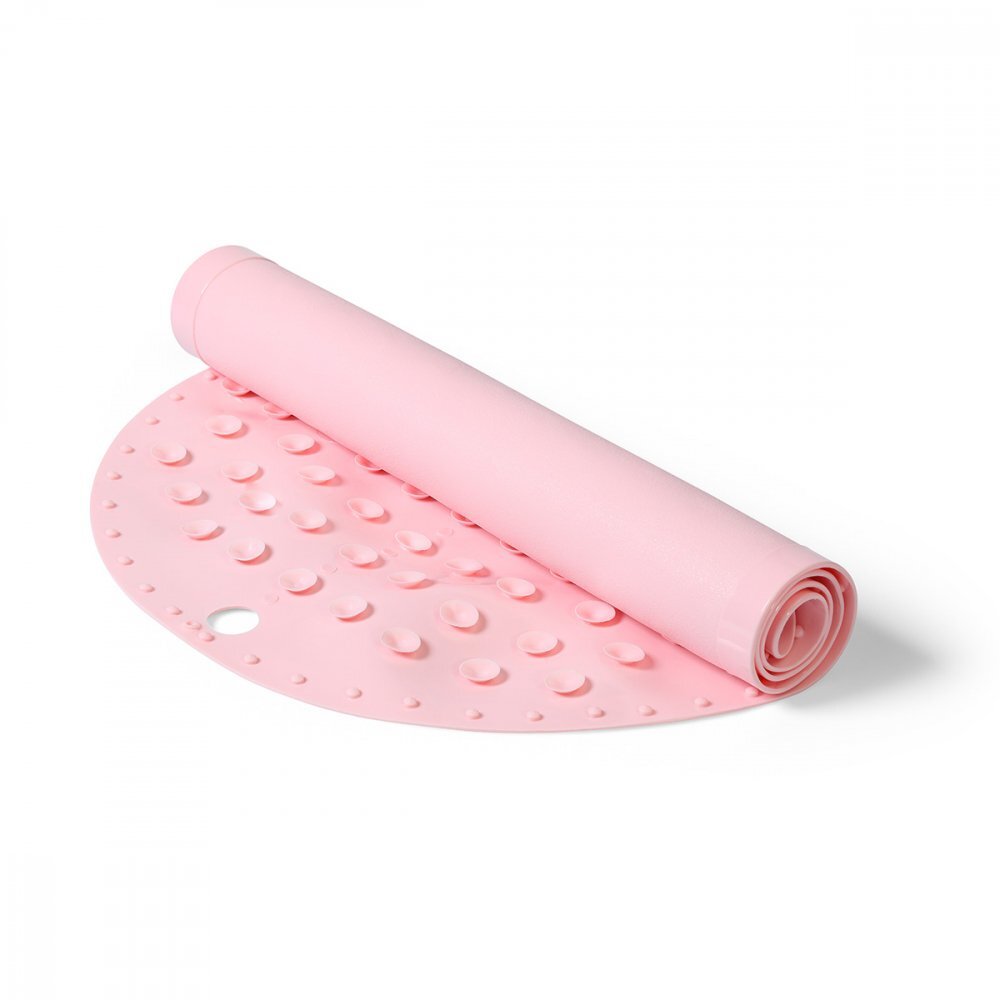 BABYONO Covoras antiderapant pentru cadita 70x35cm New Pink