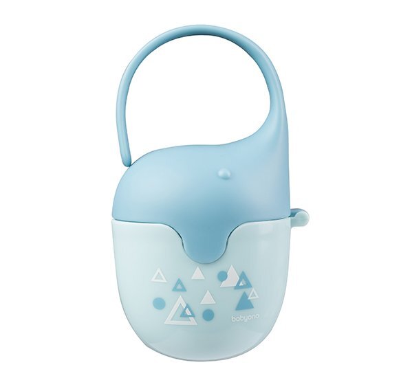 BABYONO Cutie pentru suzete Elefant Albastru