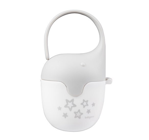BABYONO Cutie pentru suzete Elefant Gri