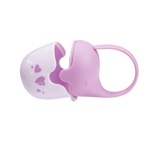 BABYONO Cutie pentru suzete Elefant Roz