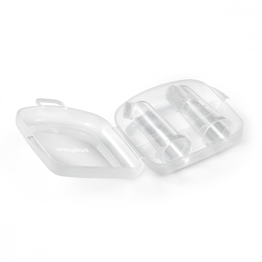BABYONO Degetar silicon in cutie protectie 2 bucset