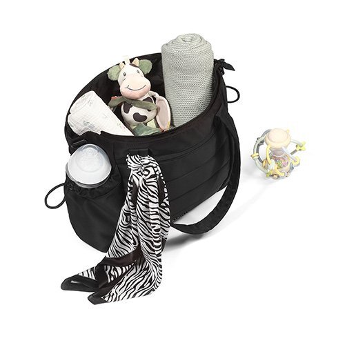 BABYONO Geanta mamicii Camy Negru pentru carucior