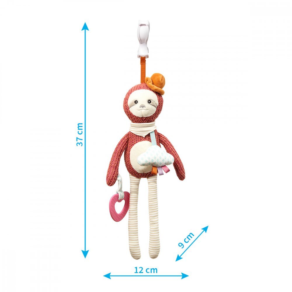 BABYONO Jucarie din plus cu clips pentru carucior