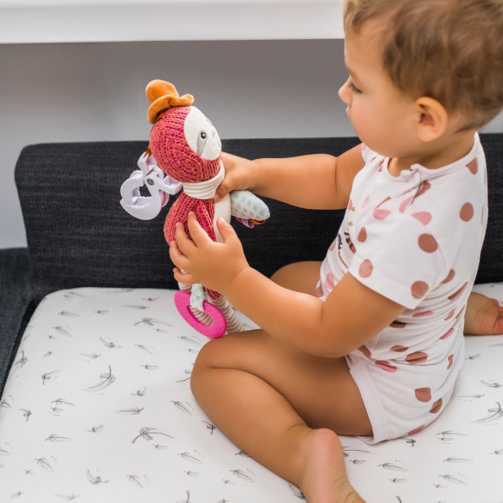 BABYONO Jucarie din plus cu clips pentru carucior
