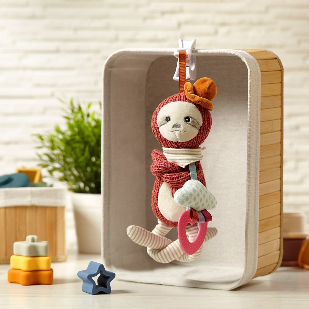 BABYONO Jucarie din plus cu clips pentru carucior