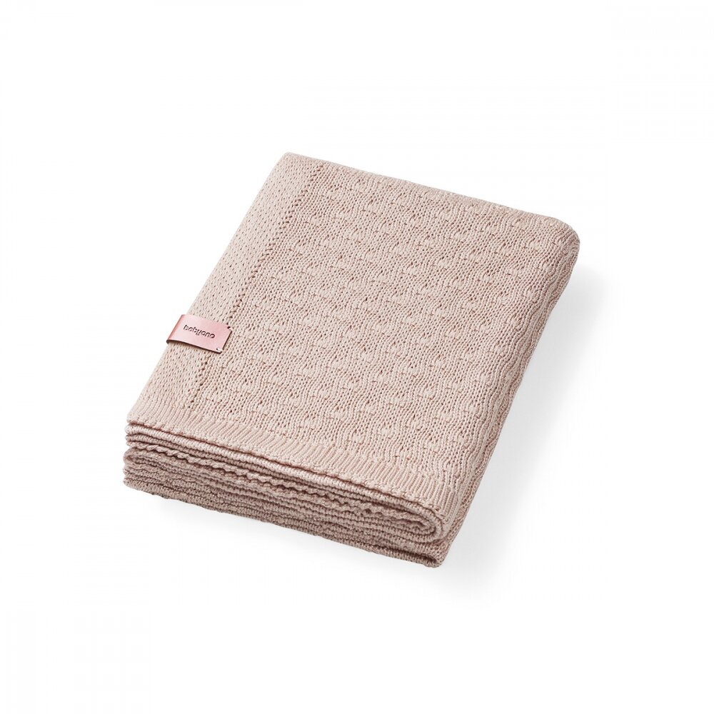 BABYONO Paturica tricotata 167303 din fibre de bambus maro 75x100 cm