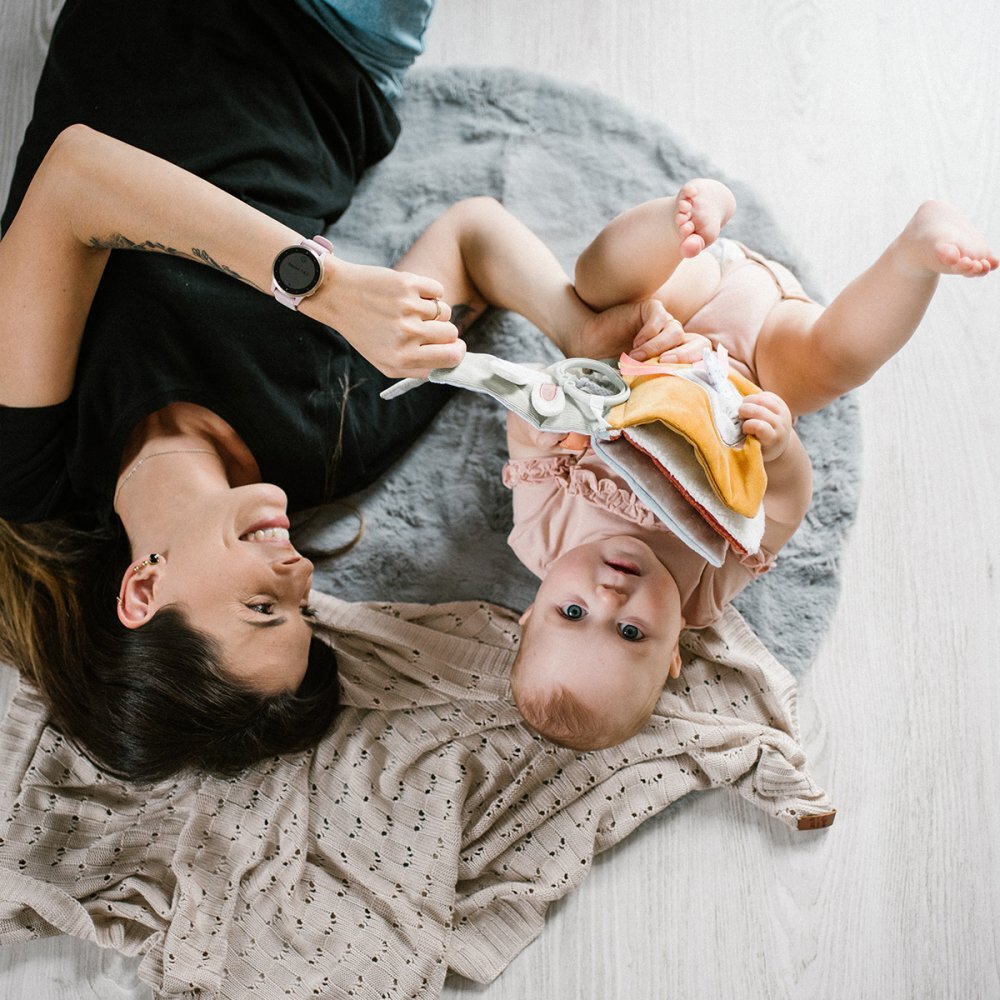 BABYONO Paturica tricotata din bambus gri