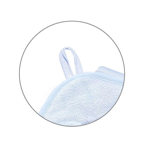 BABYONO Prosop baie bambus cu gluga 100 x 100 cm albastru