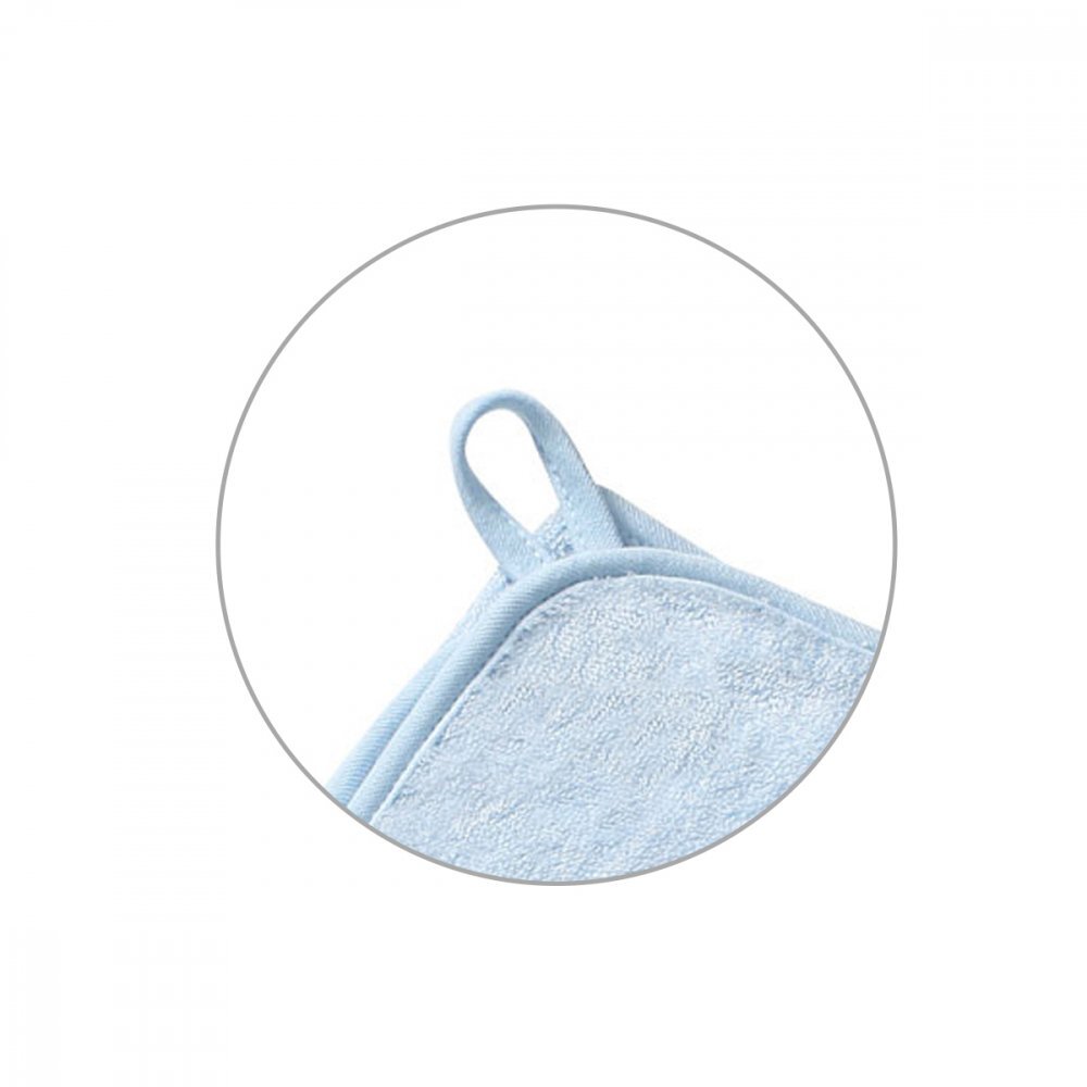 BABYONO Prosop copii Baby Ono cu gluga fibra bambus 100x100 cm vulpita albastru