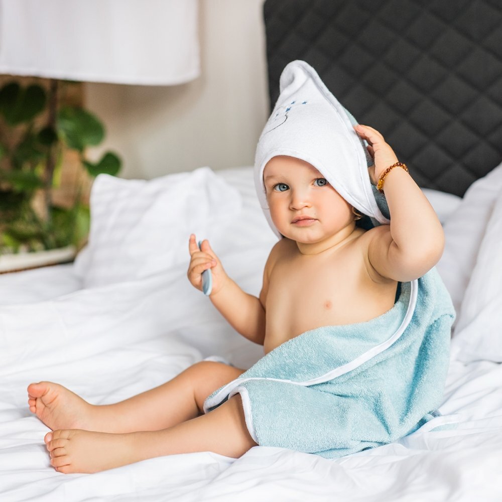 BABYONO Prosop de baie pentru bebelusi cu capison 76x76 cm Baby Ono Terry 09