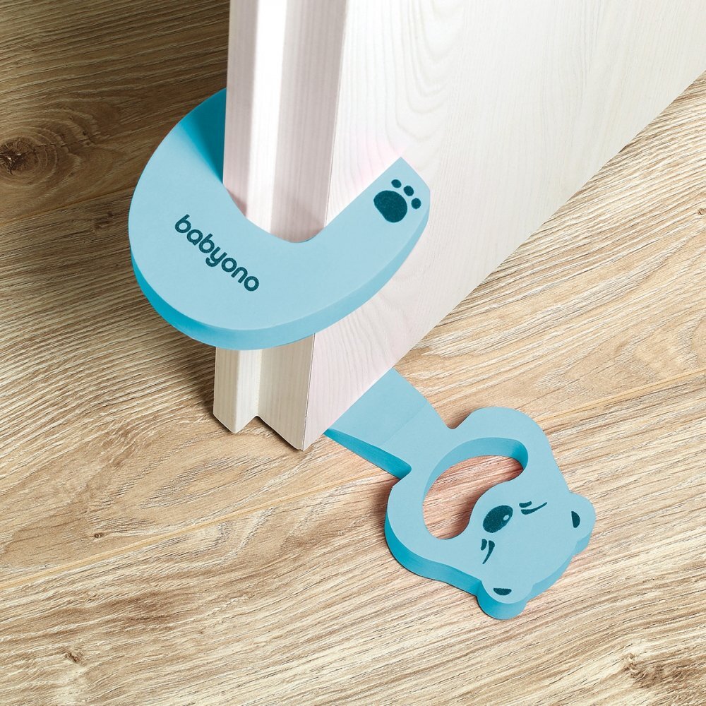 BABYONO Protectie inchidere usa albastru 94702