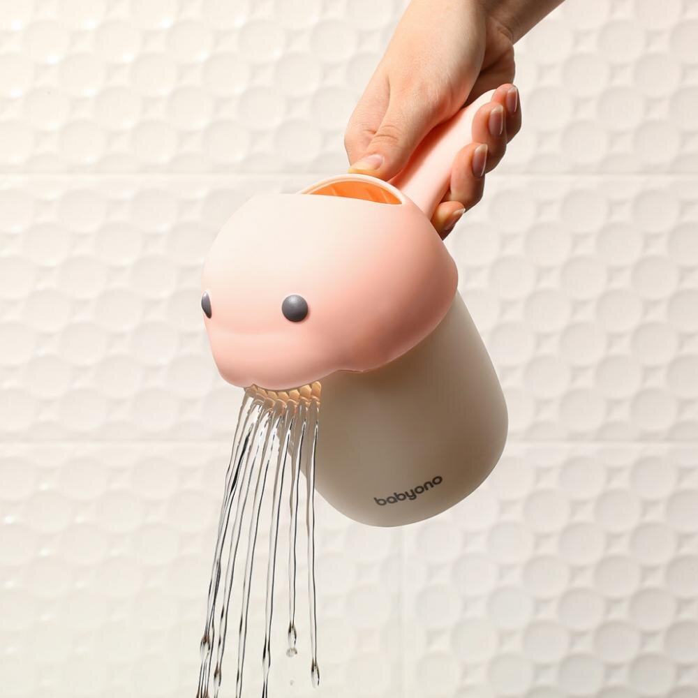 BABYONO Recipient Baby Ono pentru clatit parul Whale roz
