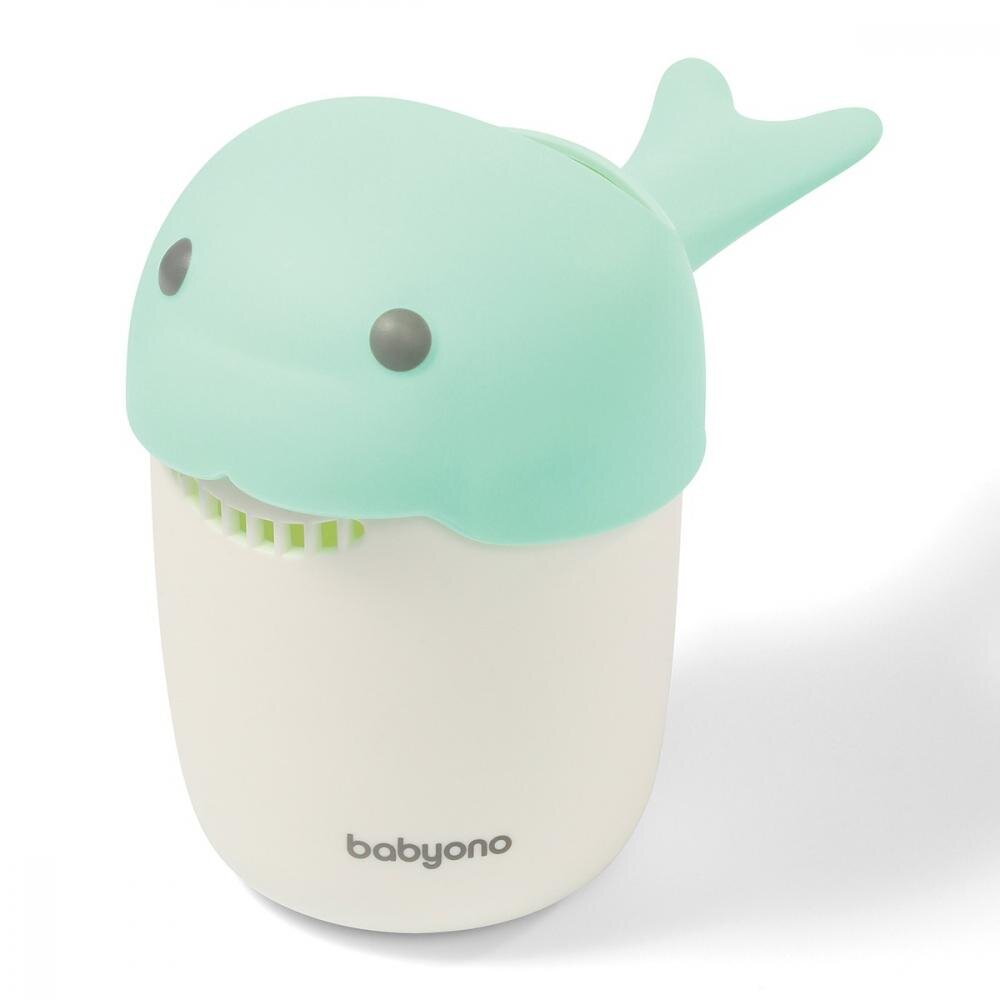 BABYONO Recipient Baby Ono pentru clatit parul Whale verde