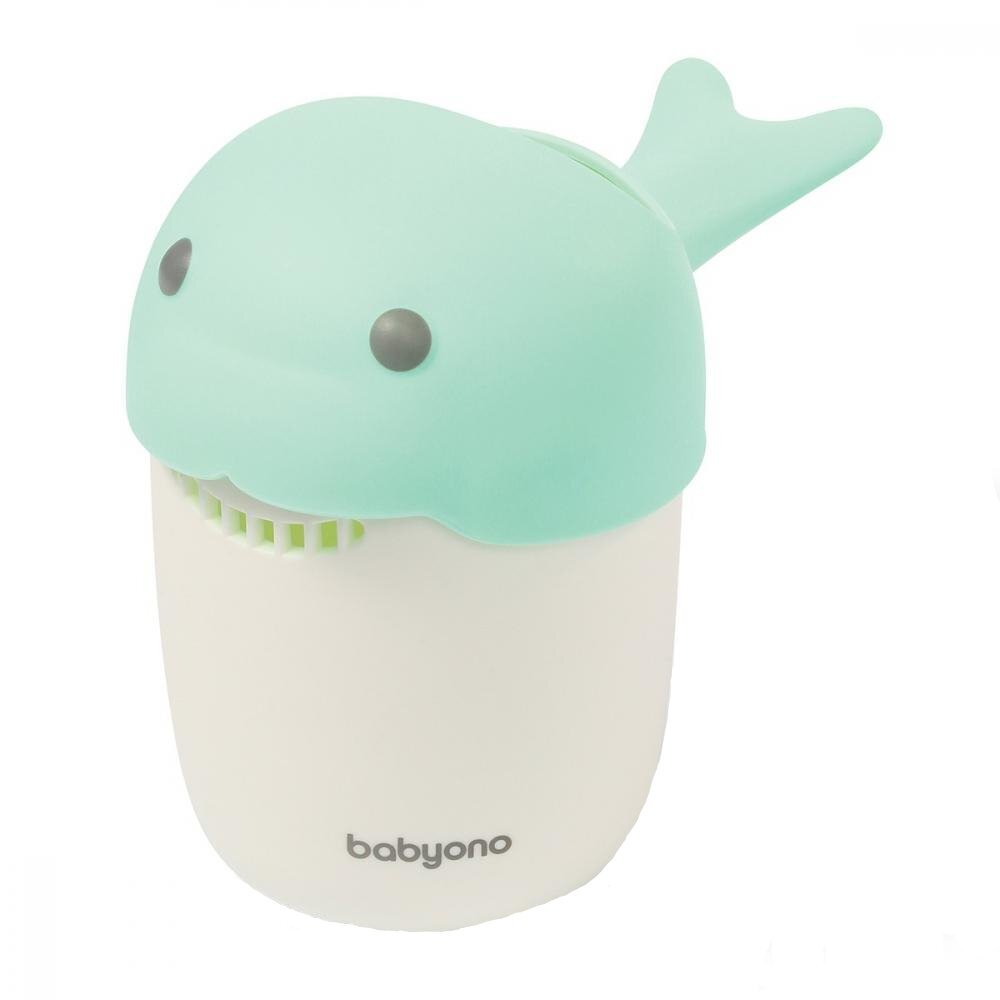 BABYONO Recipient Baby Ono pentru clatit parul Whale verde