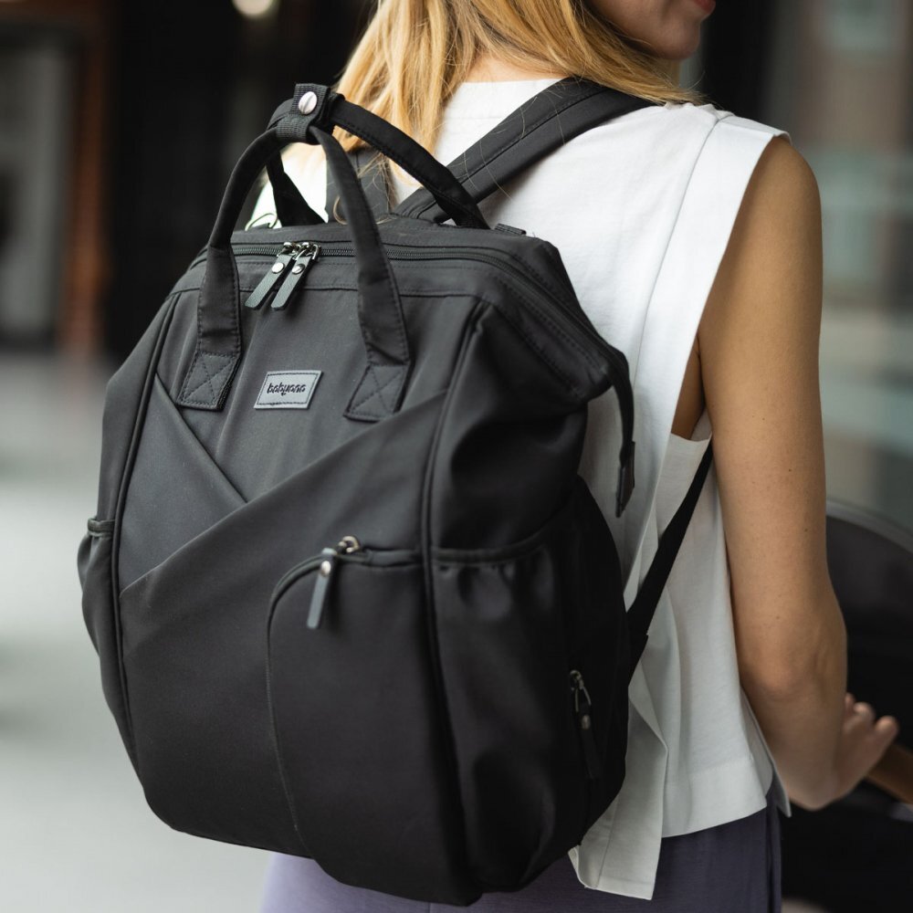BABYONO Rucsac pentru mamici Modern Stile Negru