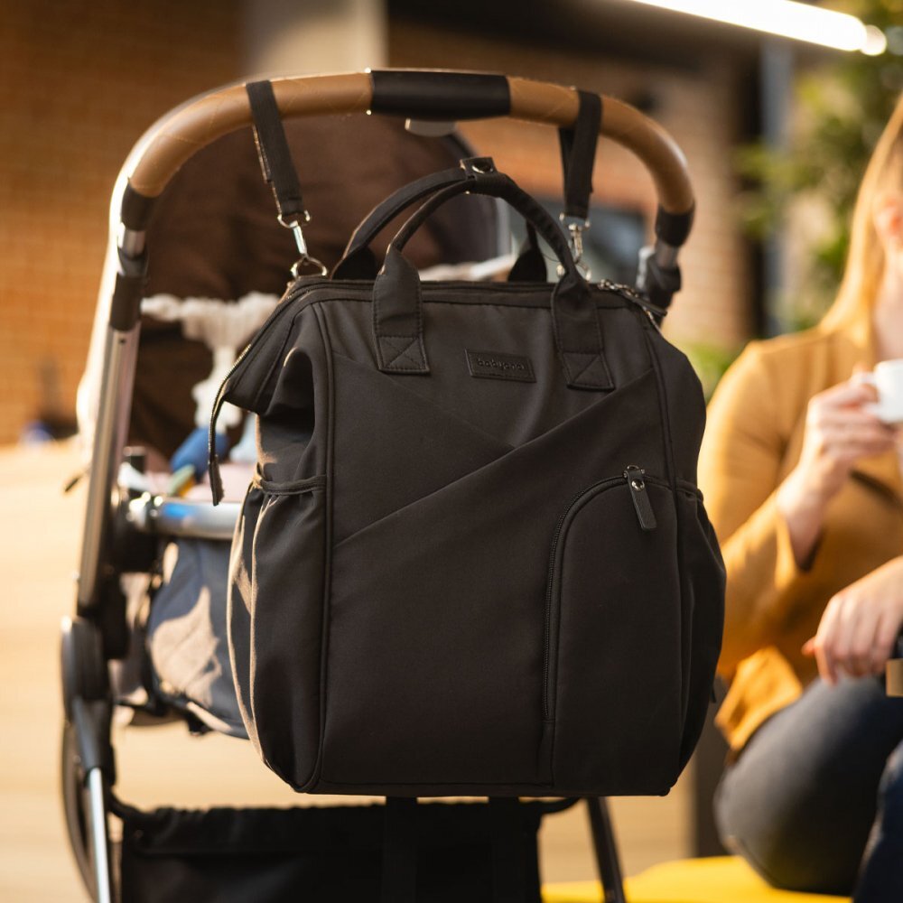 BABYONO Rucsac pentru mamici Modern Stile Negru