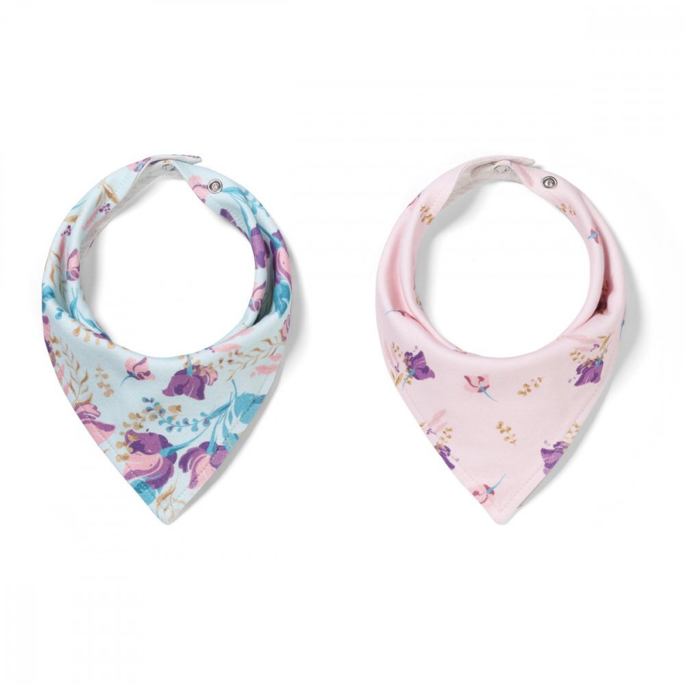 BABYONO Set 2 bavete tip bandana Baby Ono floral