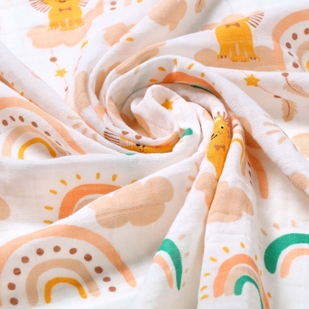 BABYONO Set 3 scutece din muselina super soft 34808 din bumbac 70x70 cm