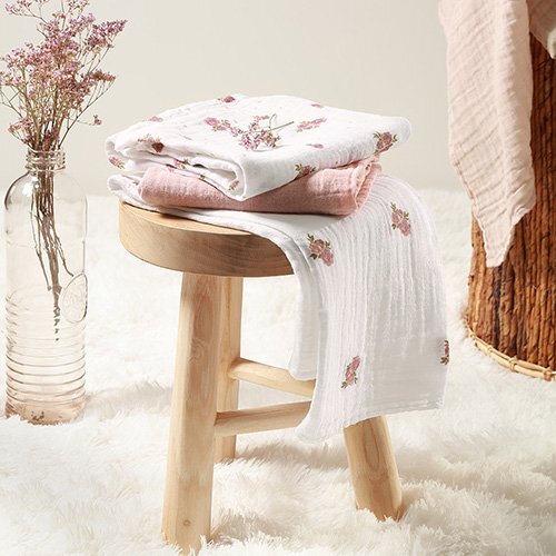 BABYONO Set 3 scutece din muselina super soft 34813 din bumbac 70x70 cm
