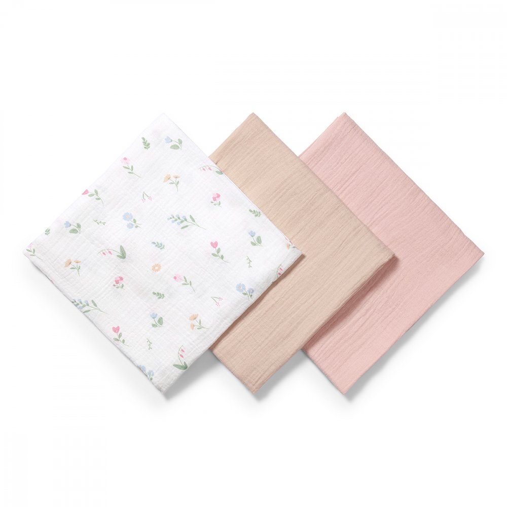BABYONO Set 3 scutece din muselina super soft 70x70 cm multicolor 01