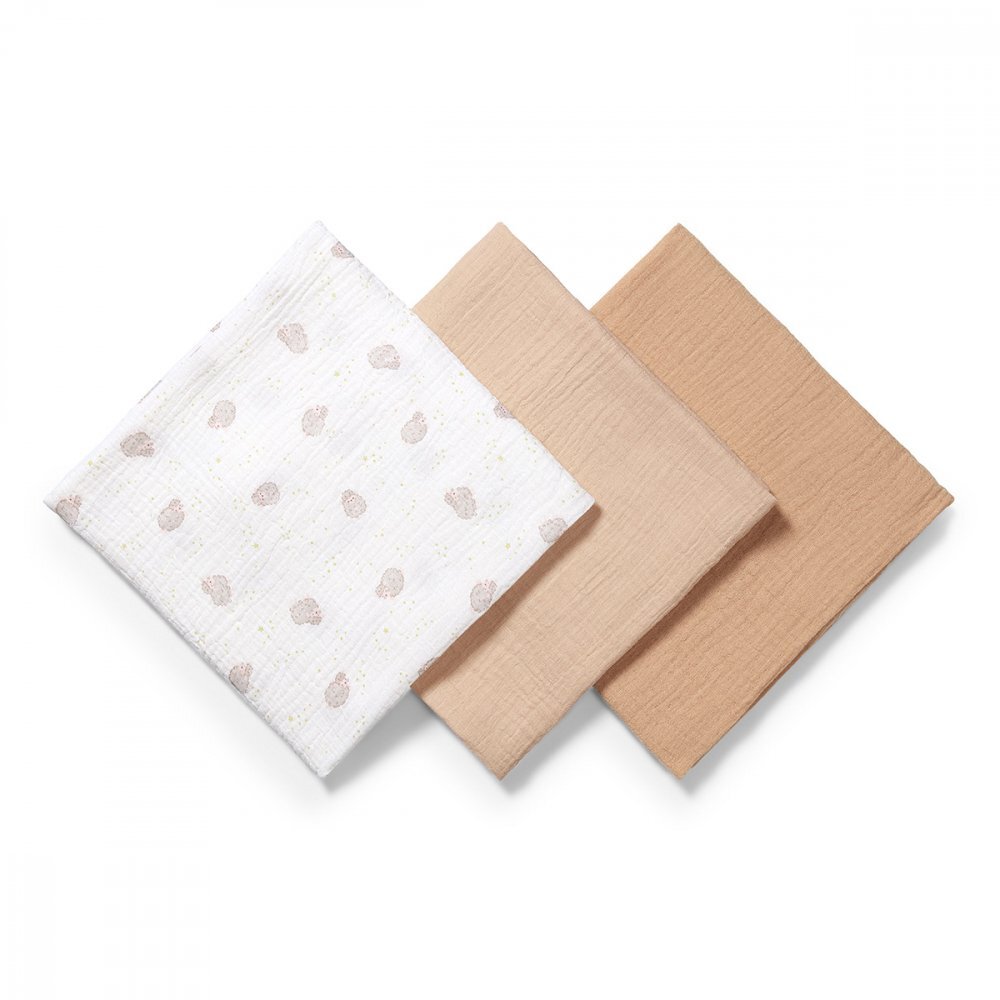 BABYONO Set 3 scutece din muselina super soft 70x70 cm multicolor 02