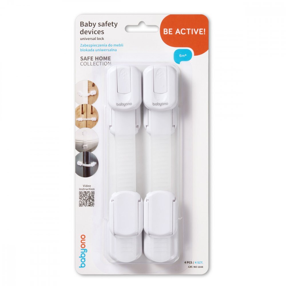 BABYONO Set 4 protectii universale albe pentru mobila