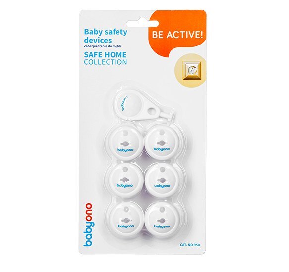 BABYONO Set 6 protectii pentru priza cu cheita Baby Ono