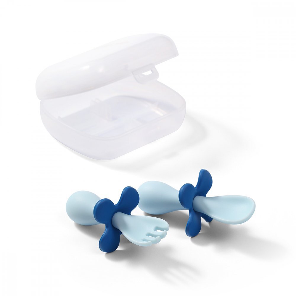 BABYONO Set tacamuri Baby Ono ergonomice albastru