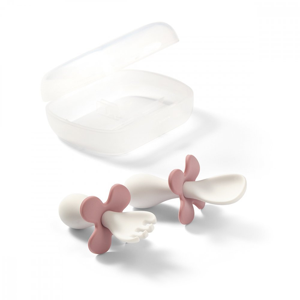 BABYONO Set tacamuri Baby Ono ergonomice roz