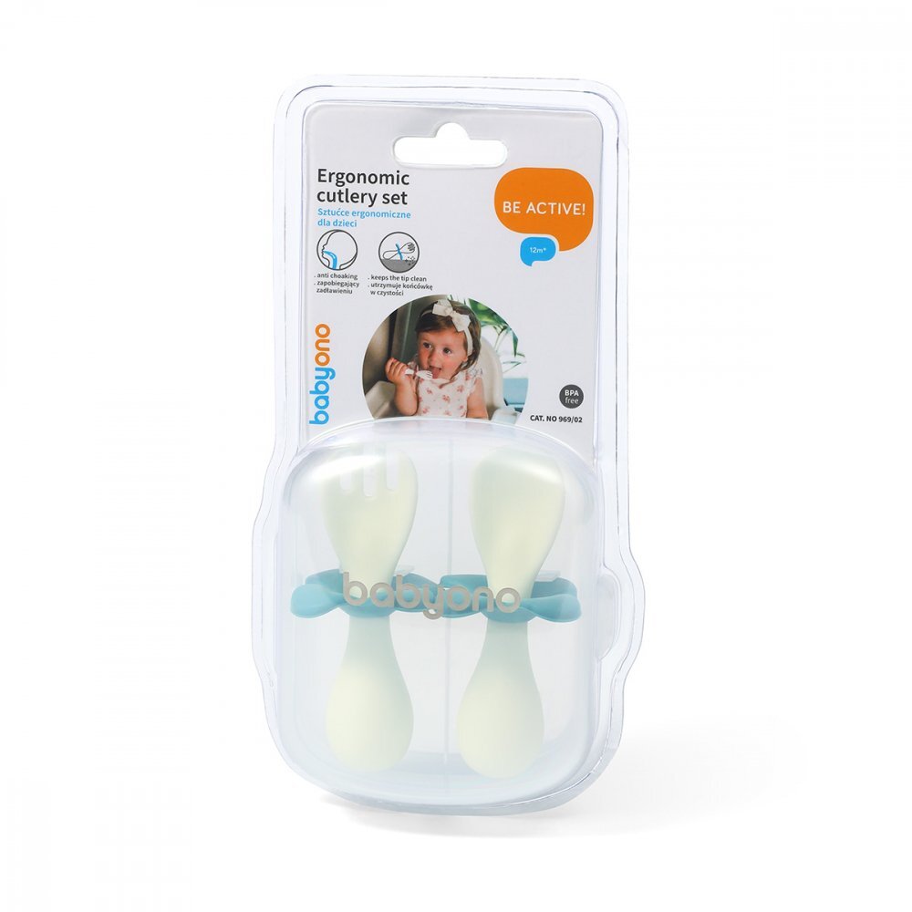 BABYONO Set tacamuri Baby Ono ergonomice verde