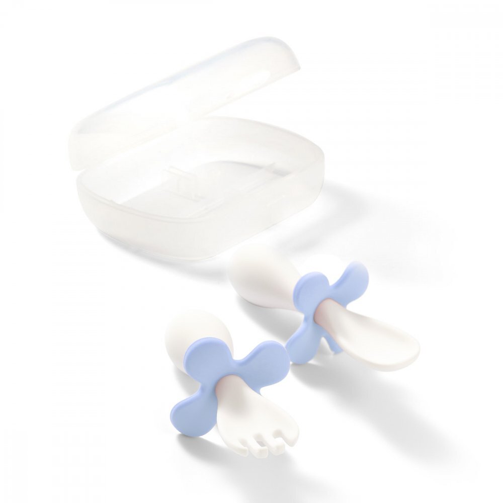 BABYONO Set tacamuri ergonomice copii albastru deschis