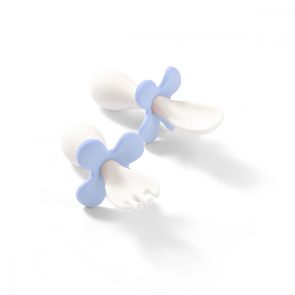 BABYONO Set tacamuri ergonomice copii albastru deschis