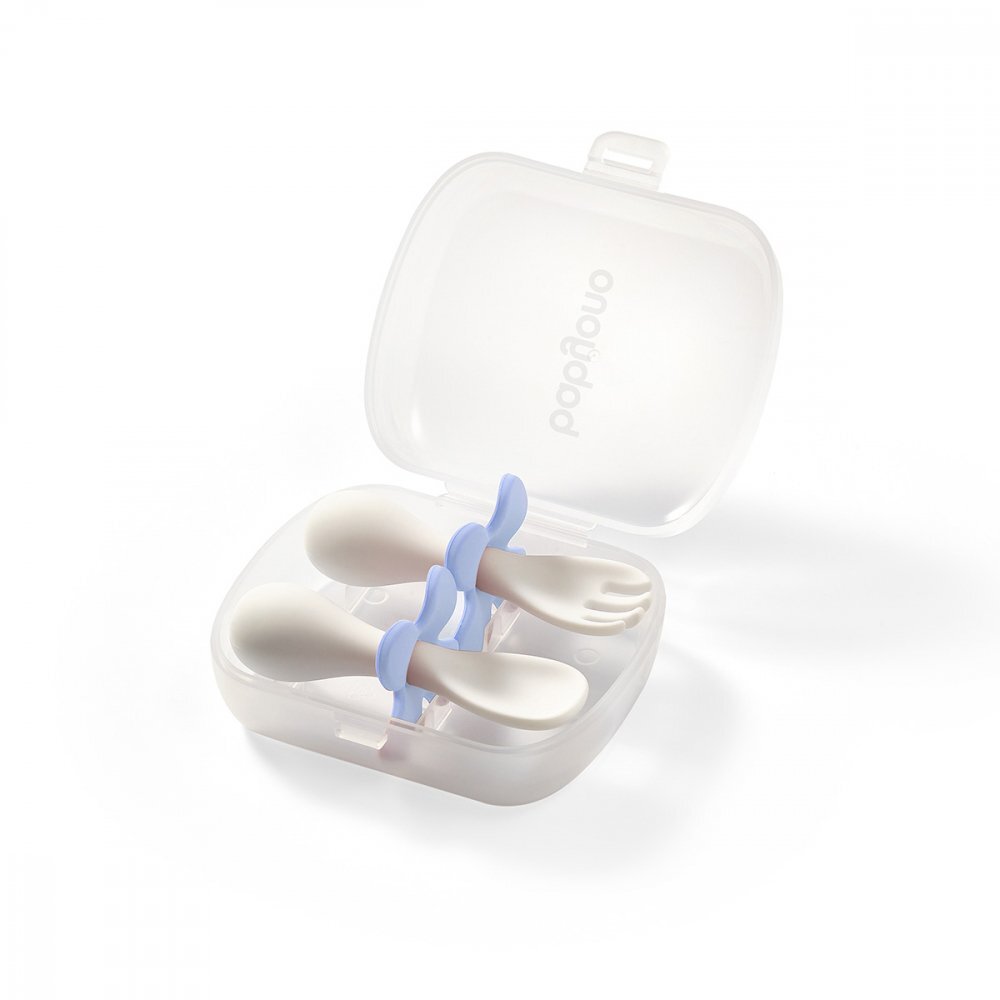 BABYONO Set tacamuri ergonomice copii albastru deschis