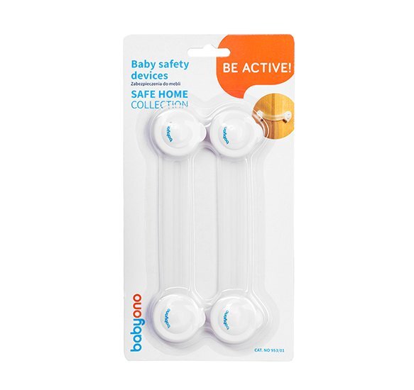 BABYONO Set universal de protectie usi Baby Ono 2 bucati Alb