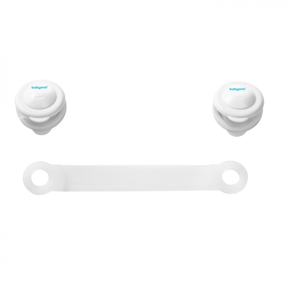 BABYONO Set universal de protectie usi Baby Ono 2 bucati Alb