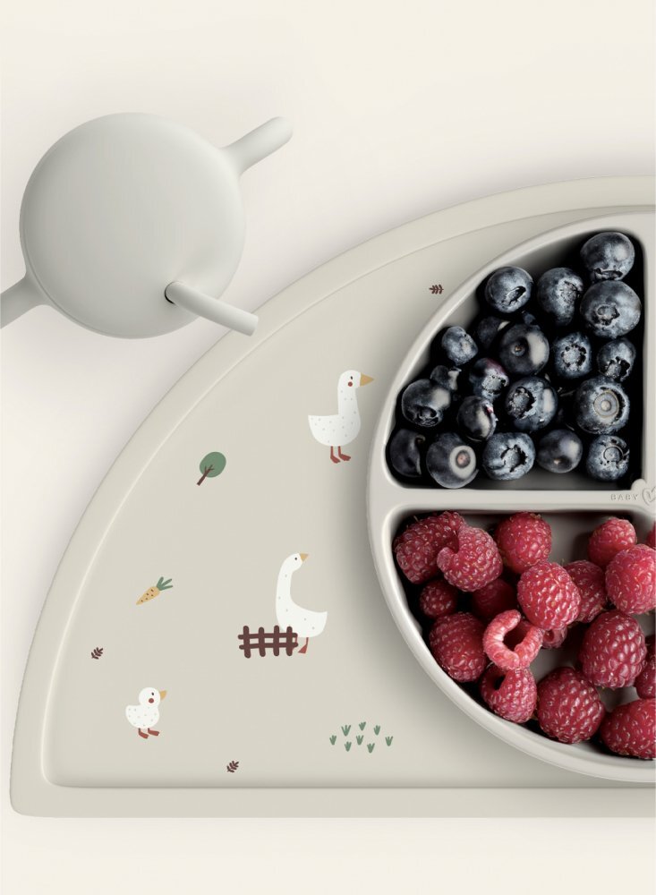 BabySteps Covoras pentru diversificare animals garden din silicon