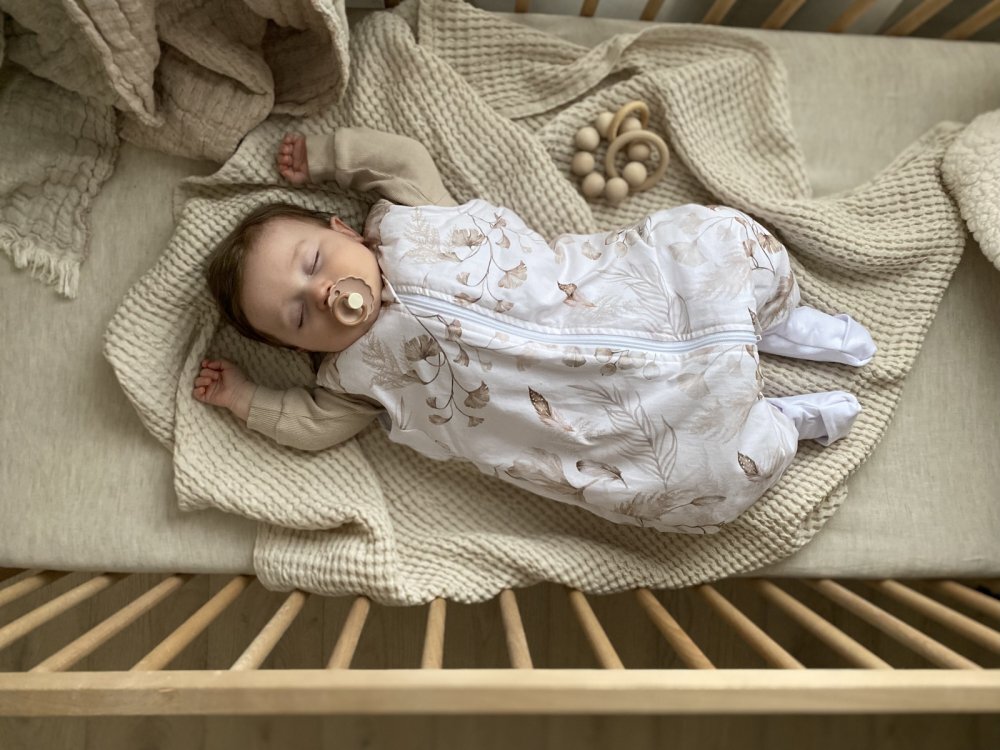 BabySteps Sac de dormit cu picioare bumbac muselina 1 Tog Light Boho XS 6-12 luni