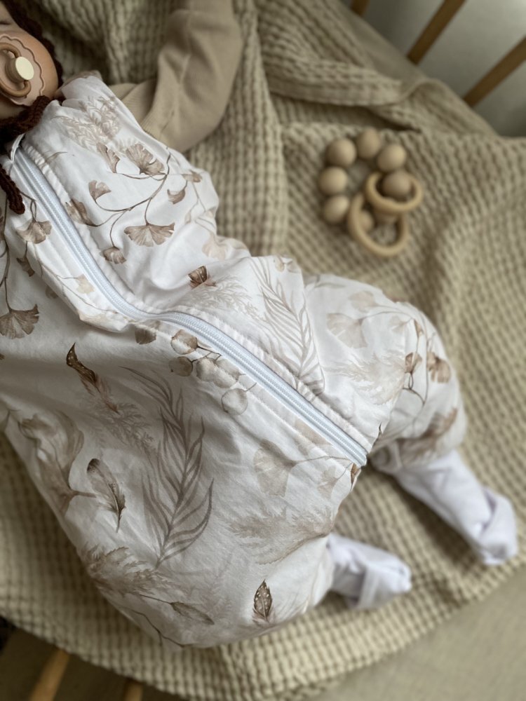 BabySteps Sac de dormit cu picioare bumbac muselina 1 Tog Light Boho XS 6-12 luni