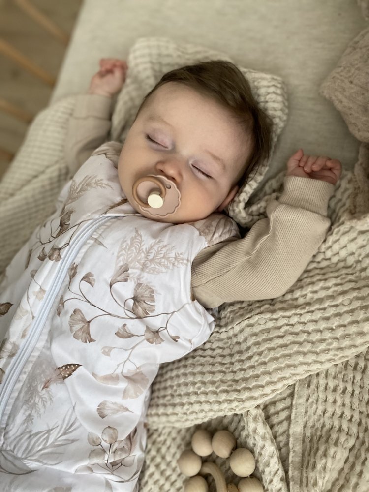 BabySteps Sac de dormit cu picioare bumbac muselina 1 Tog Light Boho XS 6-12 luni
