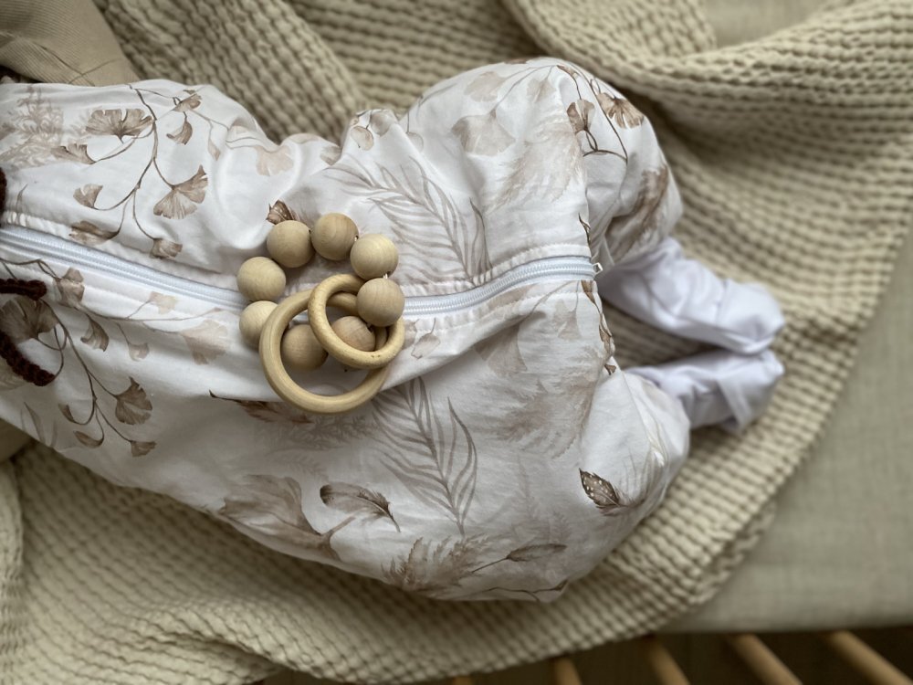 BabySteps Sac de dormit cu picioare bumbac muselina 1 Tog Light Boho XS 6-12 luni