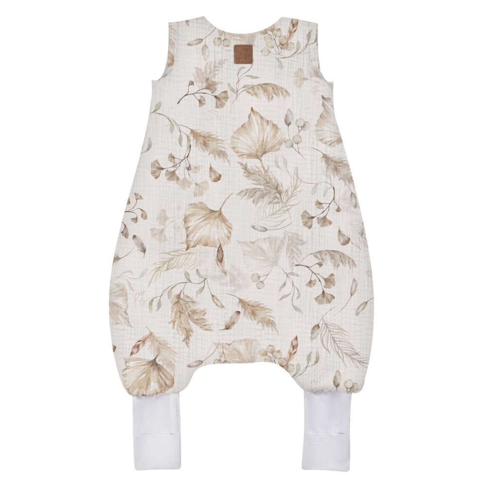 BabySteps Sac de dormit cu picioare din bumbac si muselina 0.5 Tog Light Boho XS 6-12 luni