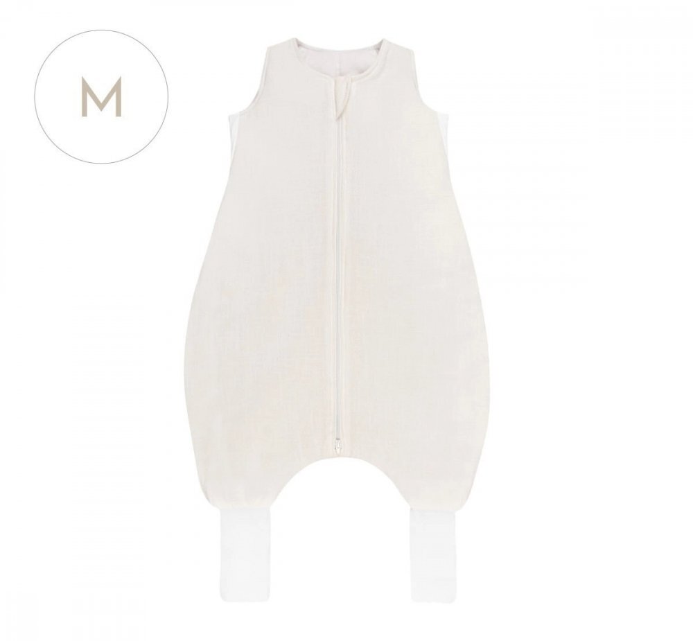 BabySteps Sac de dormit cu picioare in si vascoza 2.5 Tog Iniana Cloud Dancer White M 3 ani+