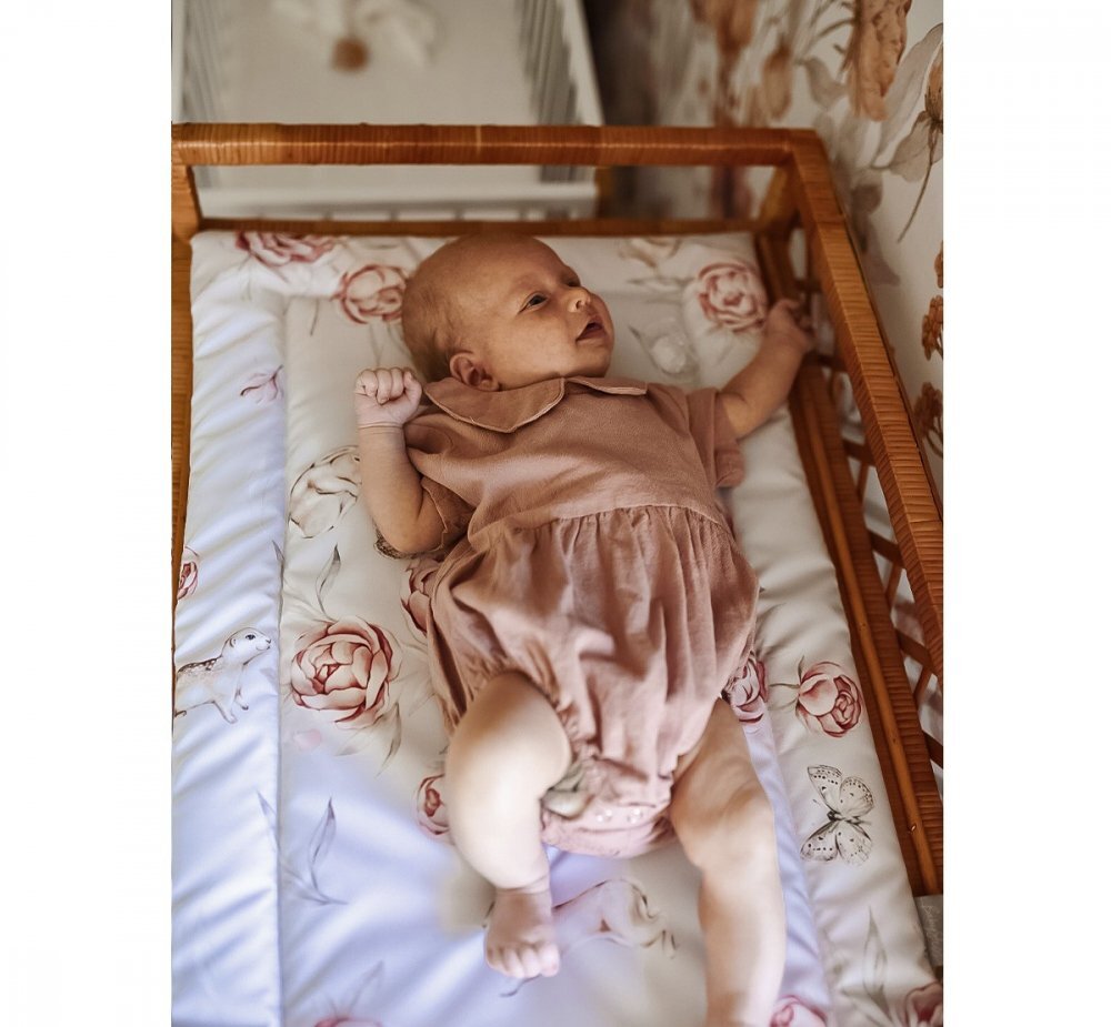 BabySteps Saltea pentru masa de infasat bebe impermeabila fata dubla Boho by