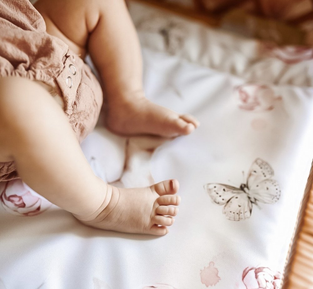 BabySteps Saltea pentru masa de infasat bebe impermeabila fata dubla Boho by