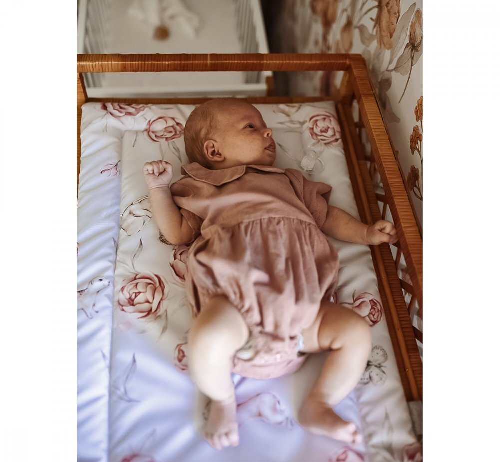 BabySteps Saltea pentru masa de infasat bebe impermeabila fata dubla Boho by